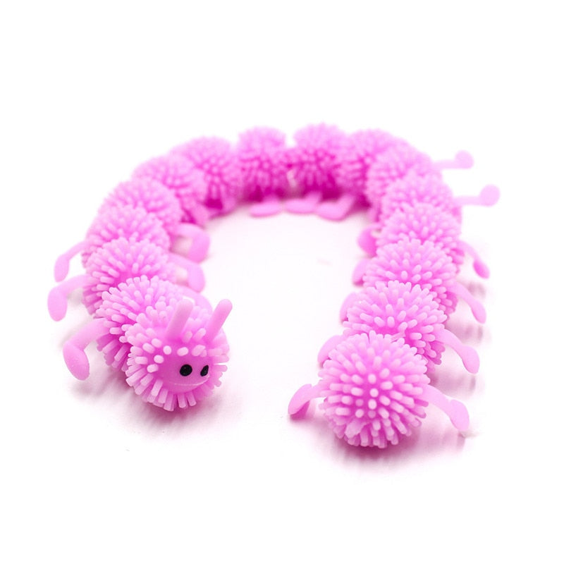 1pc 16 nudos Caterpillar alivia el estrés juguete fisioterapia libera estrés Fidget Juguetes regalo personalizado Juguetes para niños