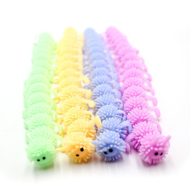 1pc 16 nudos Caterpillar alivia el estrés juguete fisioterapia libera estrés Fidget Juguetes regalo personalizado Juguetes para niños