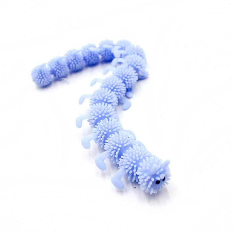 1pc 16 nudos Caterpillar alivia el estrés juguete fisioterapia libera estrés Fidget Juguetes regalo personalizado Juguetes para niños